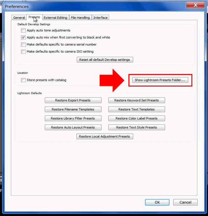 How to Install Presets Lightroom Step 4