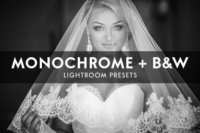 MONOCHROME + BLACK AND WHITE LIGHTROOM PRESETS